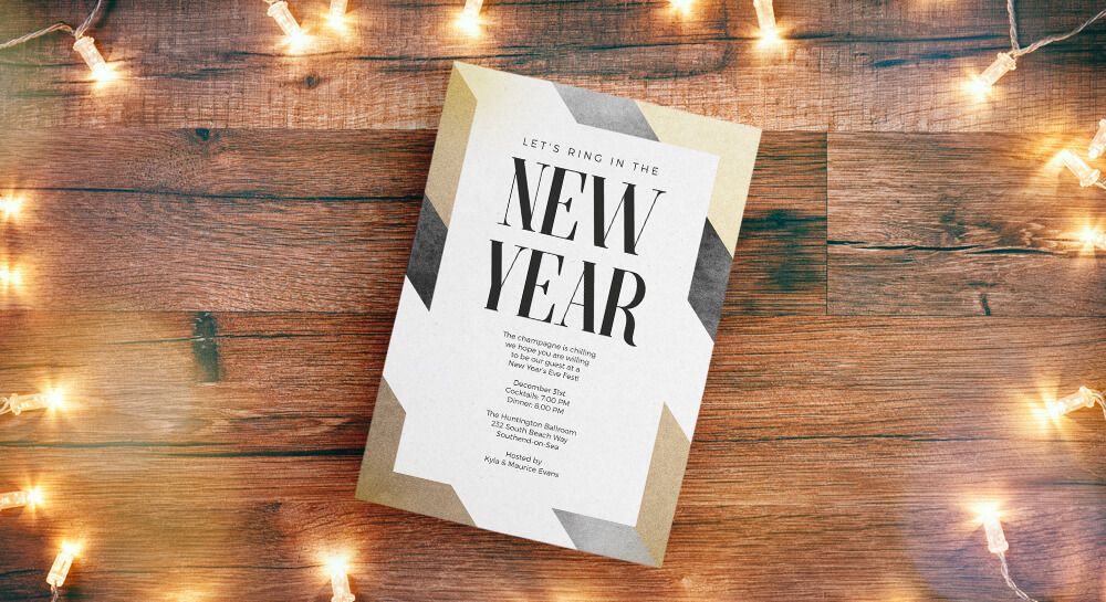 New Year Invitations - A5 & Square