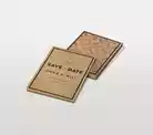 Brown Kraft Save The Date Cards