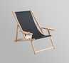 Wooden Deck Chair With Arms