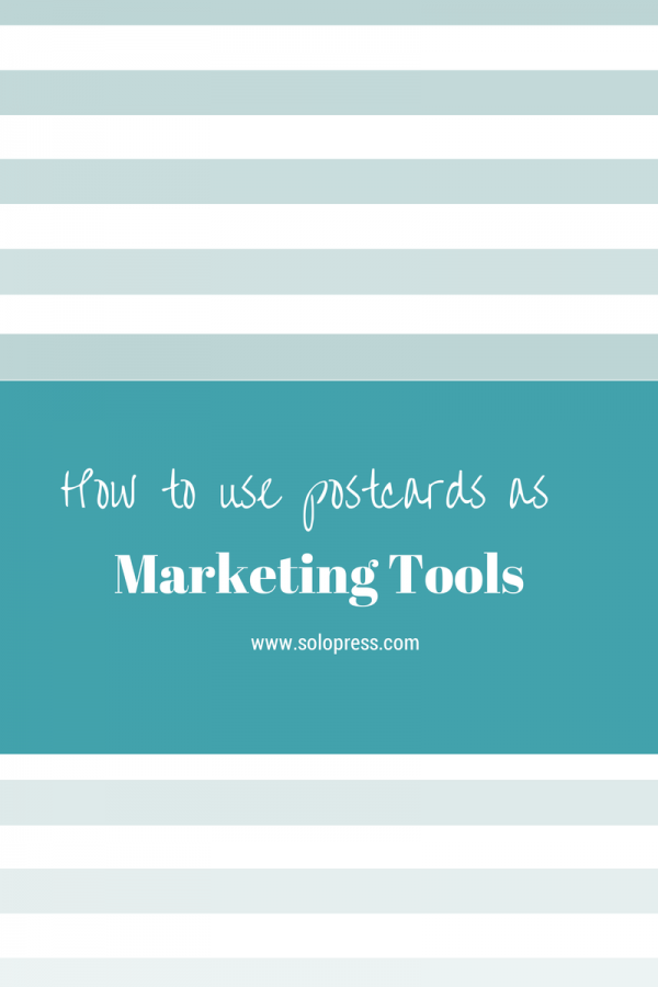 'how to use postcards as a marketing tool' featured image header and banner