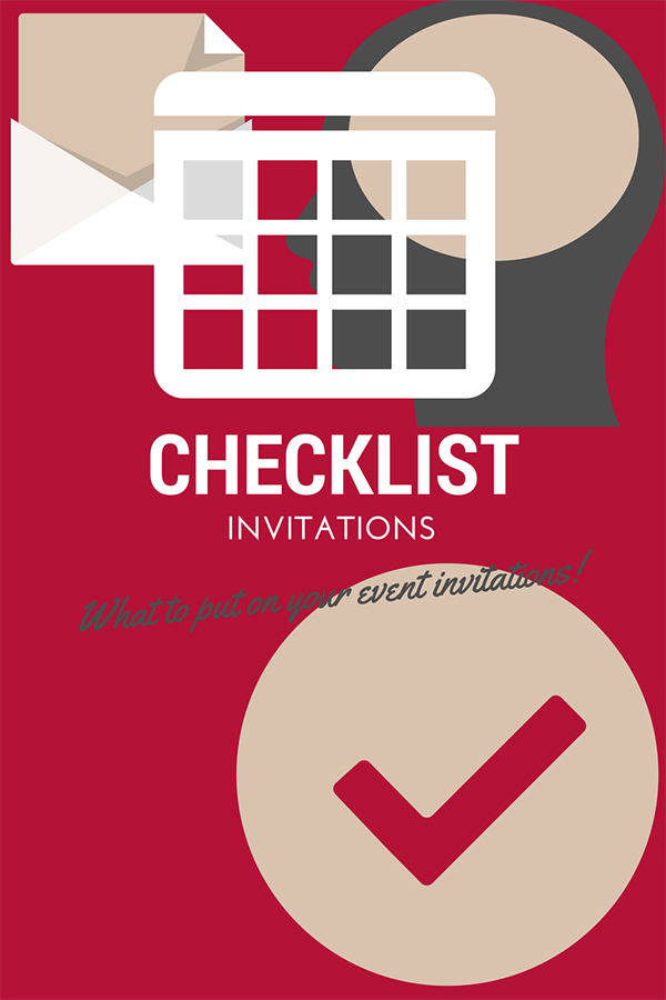 checklist uitnodigingen voor evenementen
