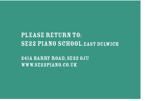London SE22 Piano School sticker printing feature in Solopress Spotlight news blog