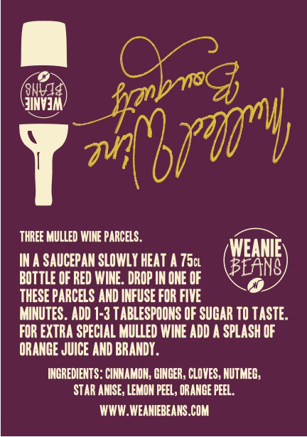 Weanie Beans Mulled Wine Labels were printed by Solopress