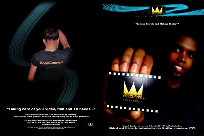 Cover of Wayne G Saunders full colour brochure printed by Solopress