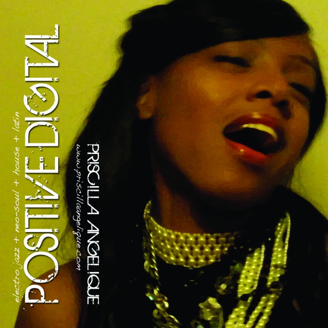 Positive Digital album flyer printing for Priscilla Angelique by Solopress