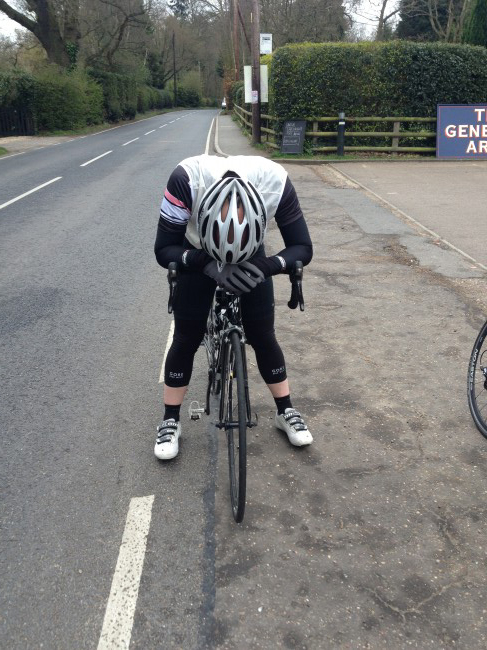 Training is tough for the London to Paris charity bike ride