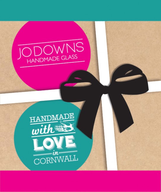 Christmas Tags Silk Flyers printed by Solopress for Jo Downs Handmade Glass