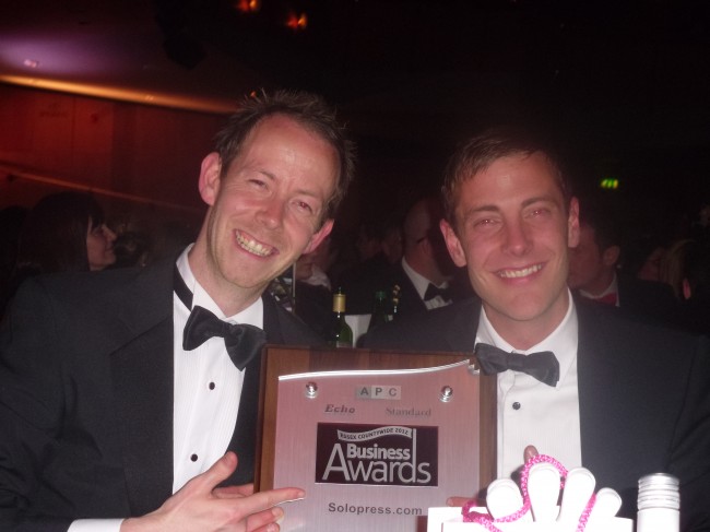 Steve and Paul - Solopress Essex Growing Business Award 2012