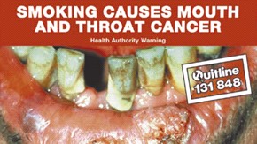Solopress Design Insight cartel antitabaco contra el cáncer de boca