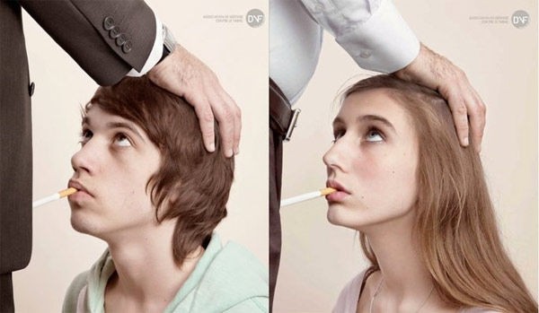 Solopress Design Insight oral sex spoof anti smoking poster