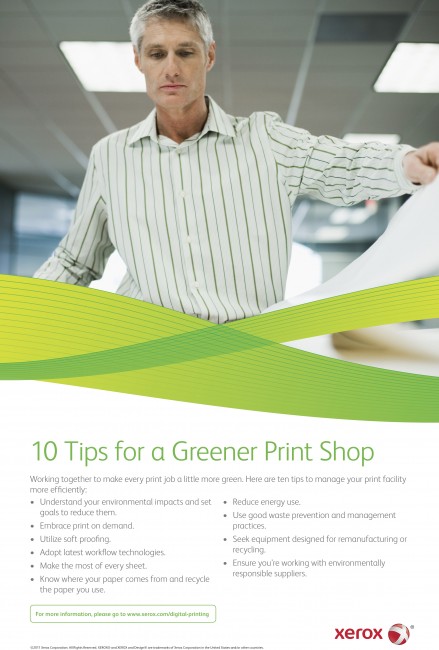 Suggerimenti verdi per la stampa digitale Xerox