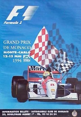Monaco F1 Grand Prix poster 1994 in Solopress printing blog