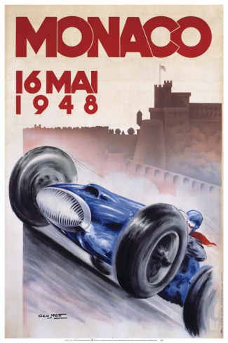 Monaco Grand Prix poster 1948 in Solopress printing blog