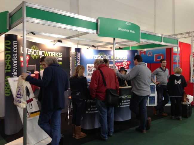 Ultrasonic Works exhibition stand at London Boat Show 2013