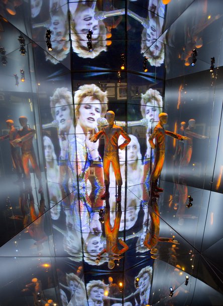 David Bowie is V&A exhibition installation