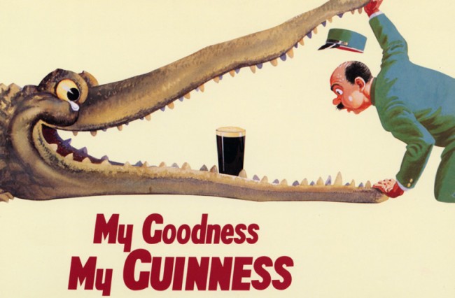 VINTAGE Guinness PELLICANO Pubblicità Poster a3 stampa 