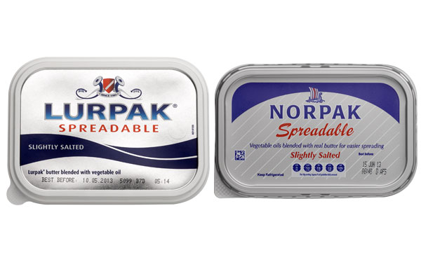 Lurpak vs Norpak packaging