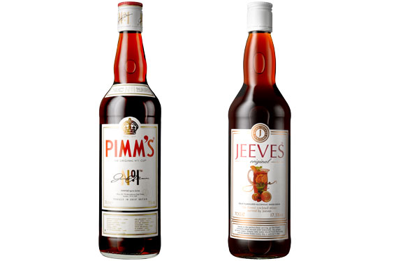 Pimms vs Jeeves packaging