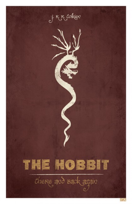 Der Hobbit Smaug Drache minimalistisches Poster auf deviantART