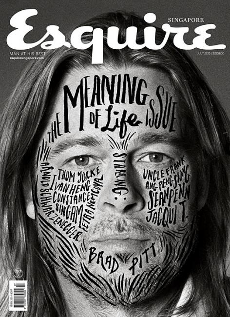Brad Pitt copertina della rivista Esquire