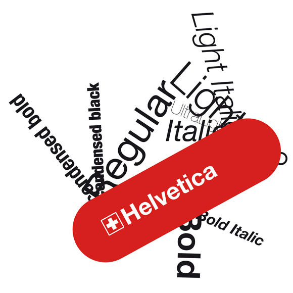 Helvetica Zwitsers zakmes