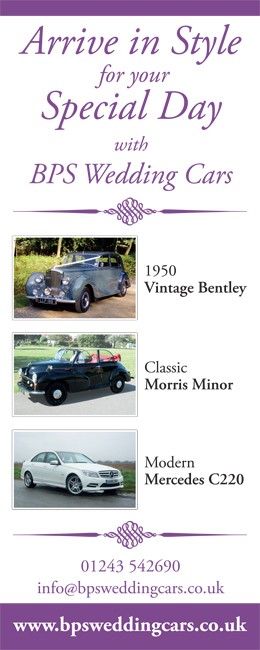 BPS Wedding Cars roller banner