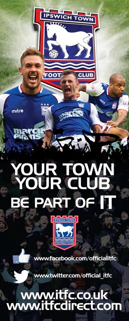 Bannière à rouleau du Ipswich Town Football Club