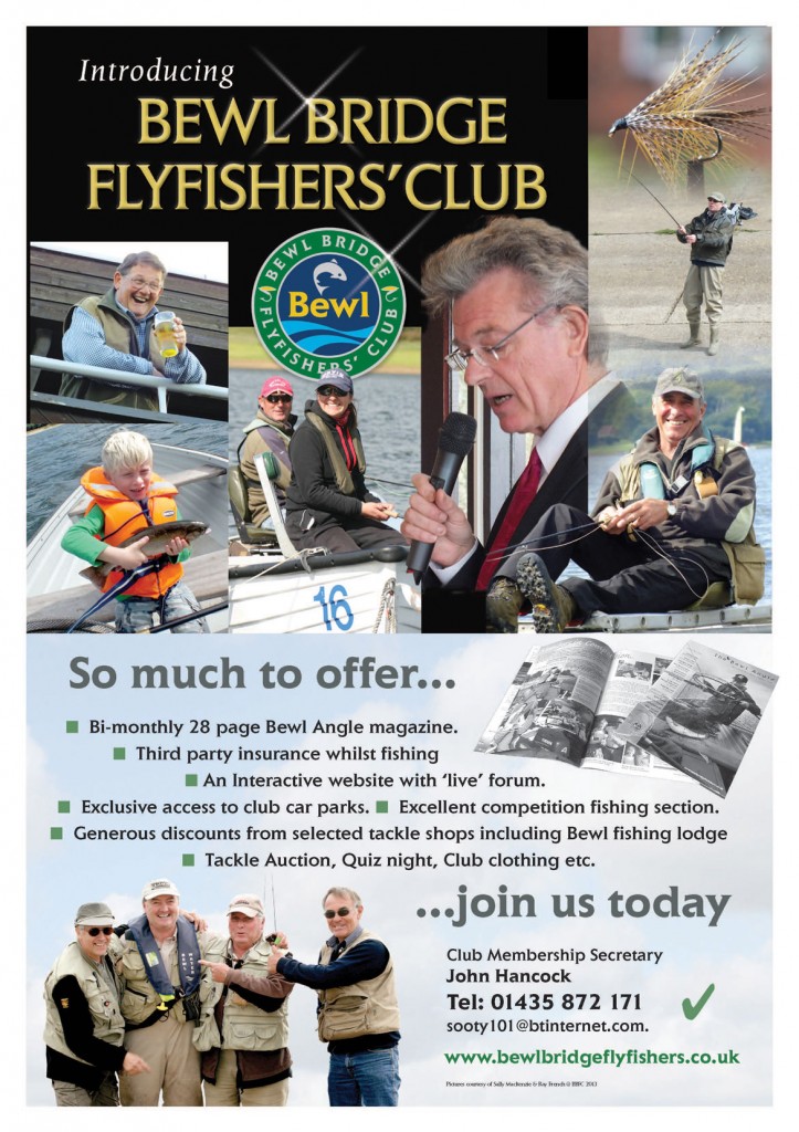 Poster for Kent Flyfisher's Club shows shots of fishing