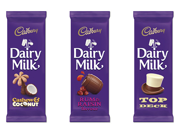 Nuevo envase de Cadbury Dairy Milk