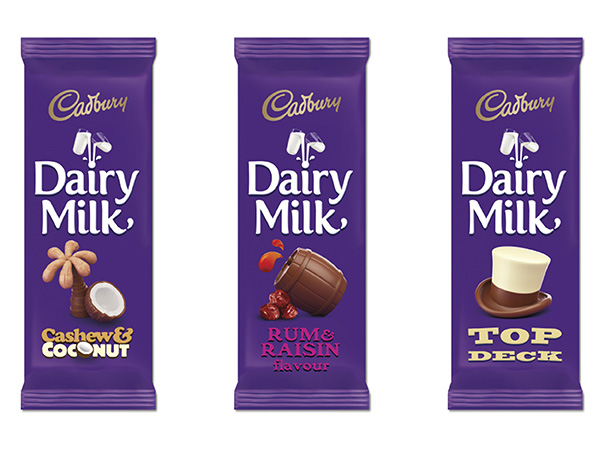 Nuova confezione di Cadbury Dairy Milk