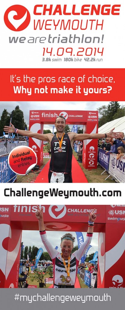 Bannière Challenge Weymouth Triathlon