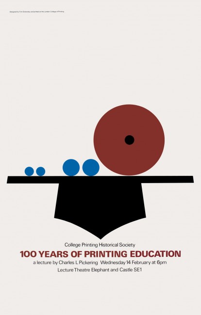 100 Jahre Druckerei Bildungsposter