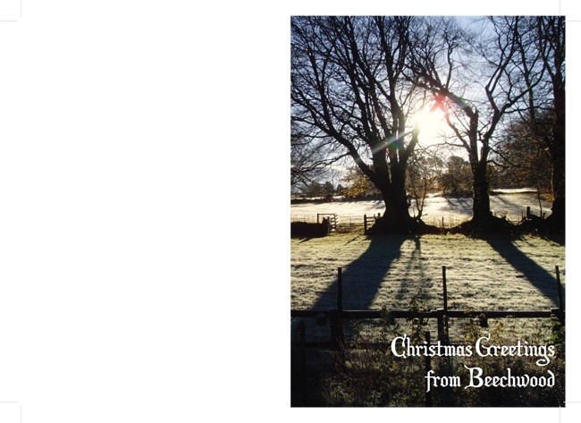 Beechwood Dartmoor B&B Christmas Cards front