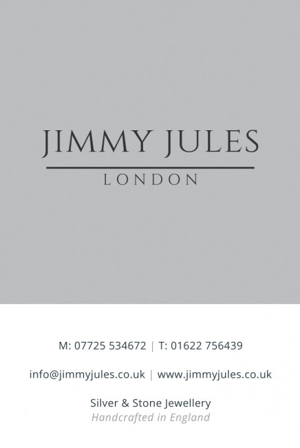 Cartões de visita Jimmy Jules London frente