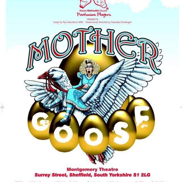 Cartel de la pantomima Mother Goose