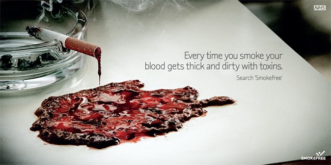 NHS-Werbekampagne für rauchfreie Plakate