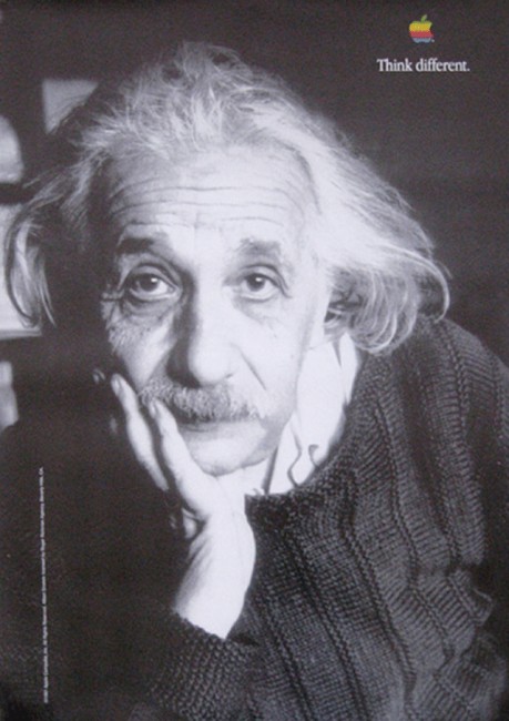 Albert Einstein Think Different poster