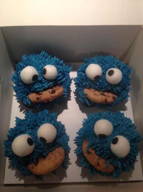 Petits gâteaux Cookie Monster