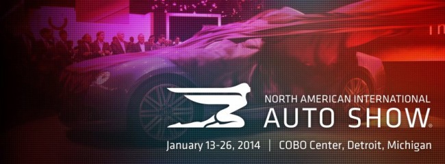 Poster banner for Detroit Auto Show in 2014