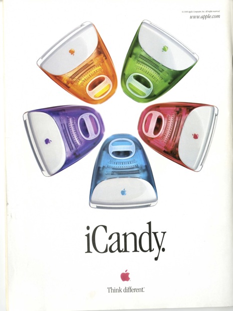 iCandy Apple iMac publicités imprimées
