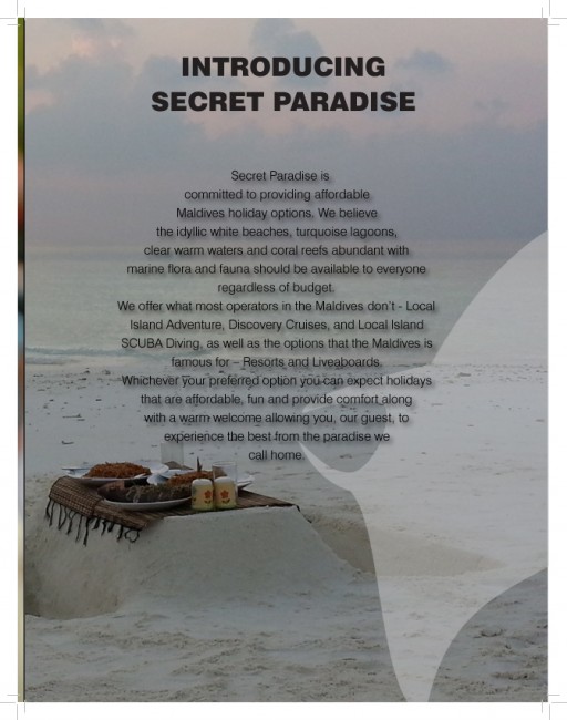 Malediven Urlaub Broschüre intro