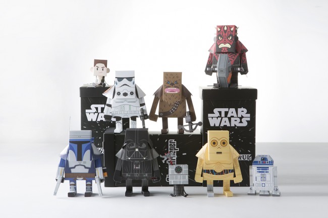 Juguetes de papel de Star Wars de Momot