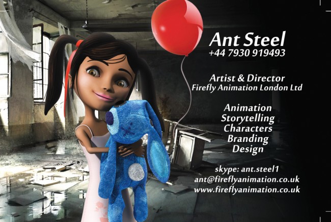 Firefly Animation London business cards back