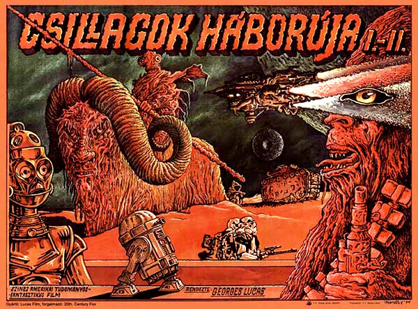 Plakat filmowy Star Wars Węgry 1977