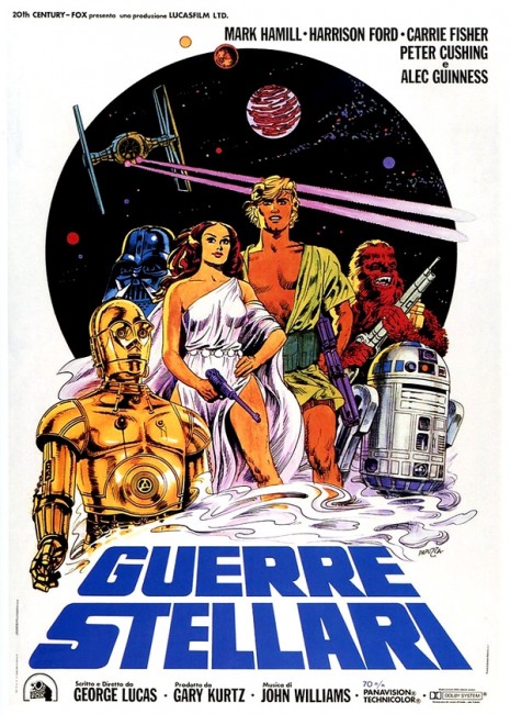 Cartel de Star Wars Italia 1977
