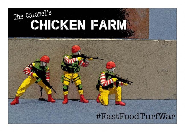 Fast Food Turf War chicken farm sticker