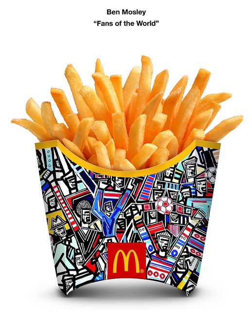 Embalagem das batatas fritas Mcdonald's por Ben Mosley