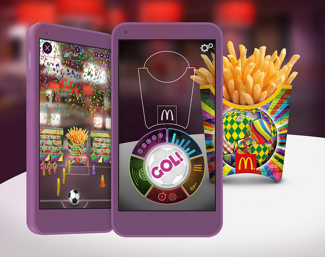 McDonald's World Cup 2014 fries box AR app