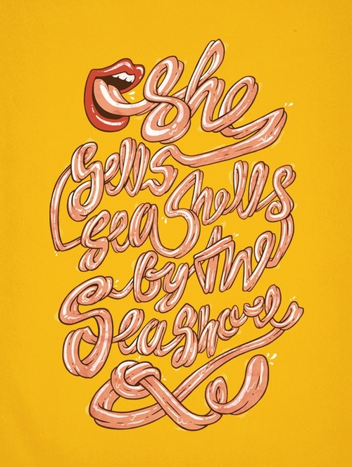 tongue-mouth-lips-tied-typography-font-different