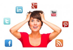 don't overwhelm with your social media accounts